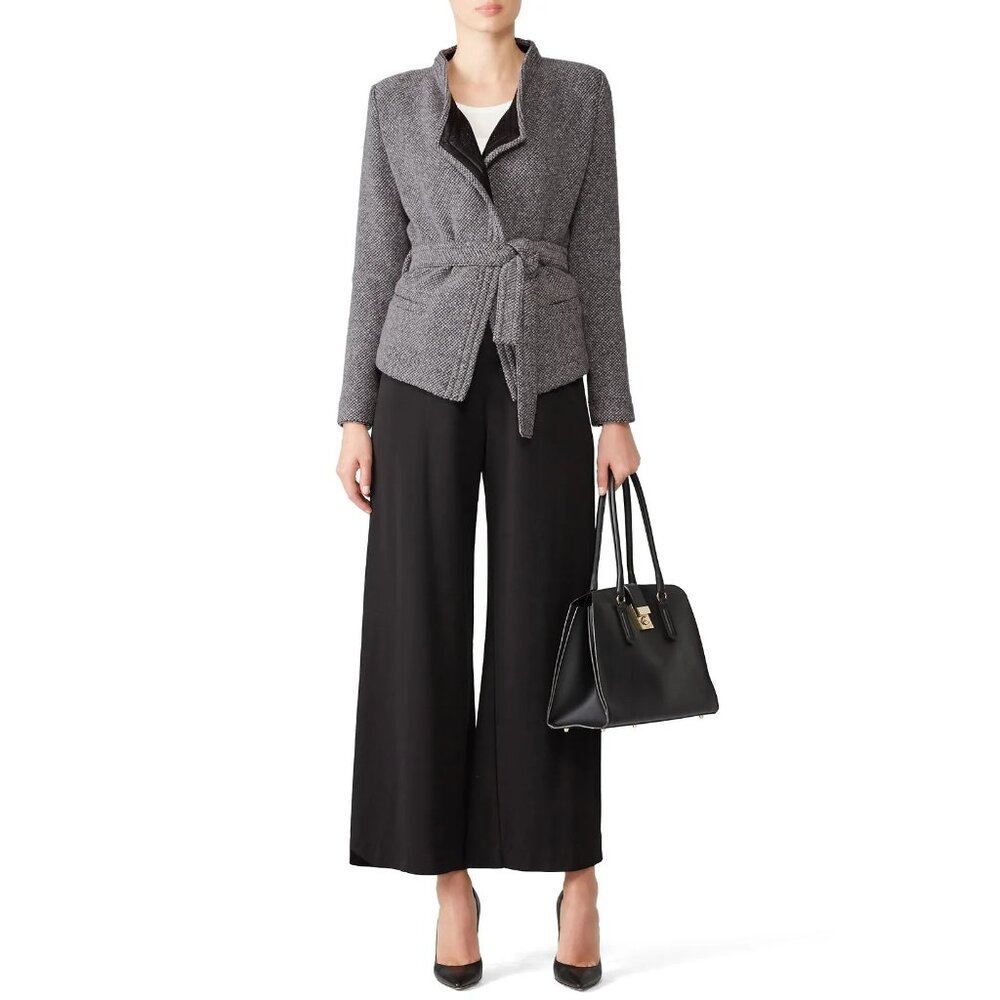 Iro Gray Belted Jacket - image 1